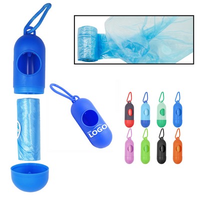 Portable Capsule Pet Garbage Bag With Hook